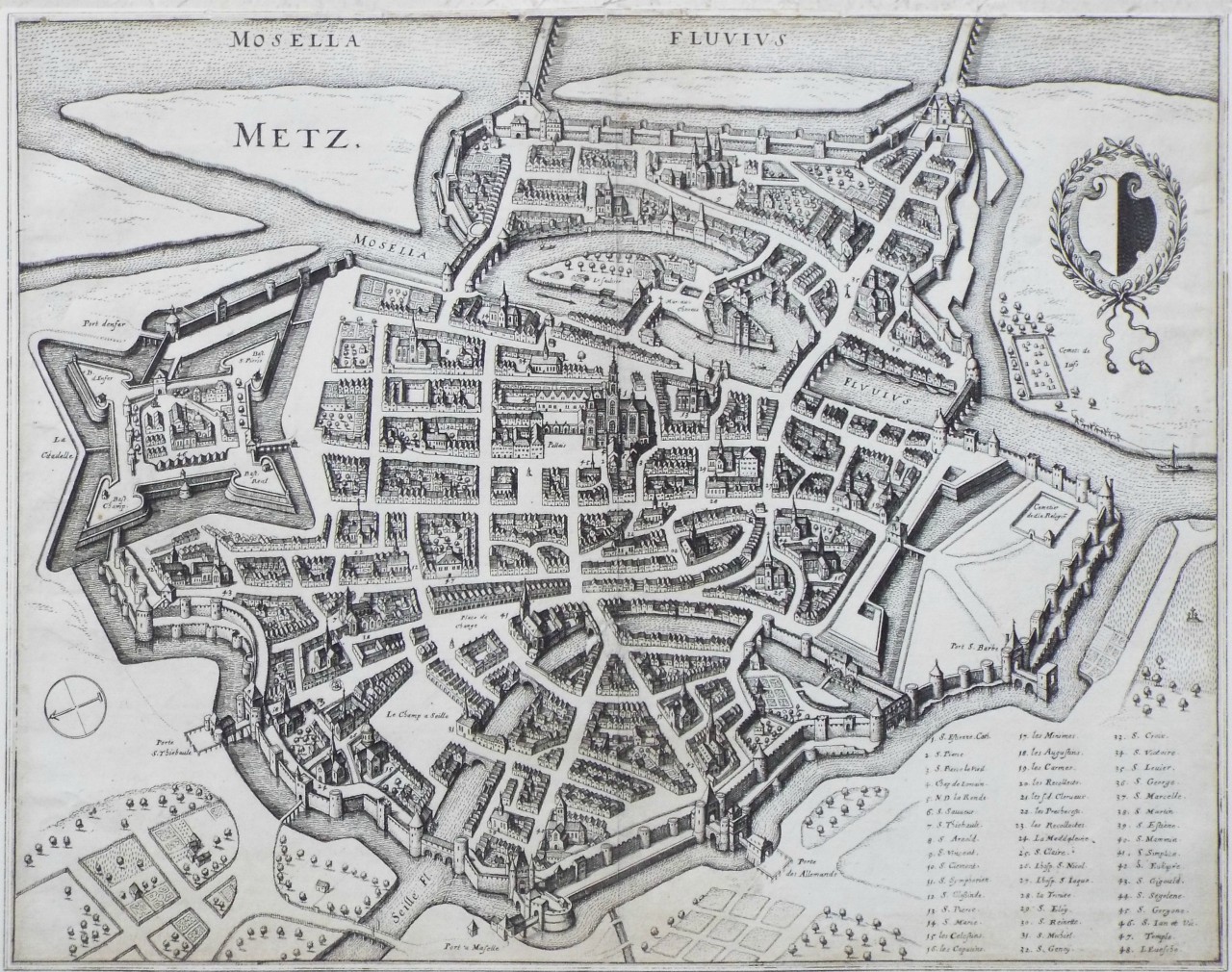 Map of Metz - Metz
